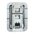 Adam Hall Hardware 270837 - Deckelfeststeller groß gekröpft mit Scharnier und Klick-Stop-Funktion
