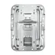 Adam Hall Hardware 270838 - Deckelfeststeller groß gekröpft mit Scharnier, Klick-Stop-Funktion und Nietschutz
