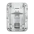 Adam Hall Hardware 270838 - Deckelfeststeller groß gekröpft mit Scharnier, Klick-Stop-Funktion und Nietschutz