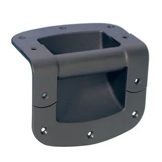 Adam Hall Hardware 34053 - 2x Stahl Einbau Boxengriff in PVC-Schale, schwarz
