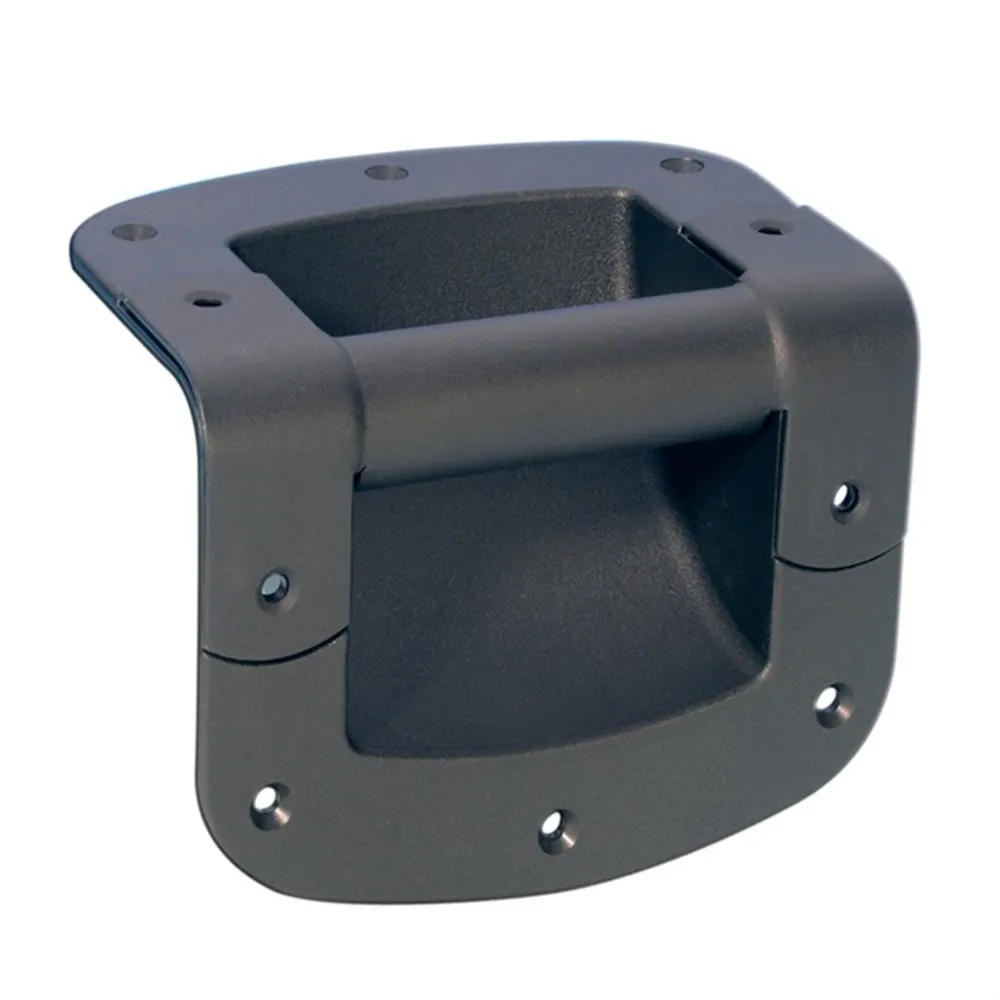 Adam Hall Hardware 34053 - 2x Stahl Einbau Boxengriff in PVC-Schale, schwarz