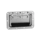 Adam Hall Hardware 34082 A - Klappgriff mittel gefedert in Einbauschale Aluminium 8 mm tief