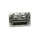 Adam Hall Hardware 34082 S - Klappgriff mittel gefedert in Einbauschale Edelstahl 8 mm tief