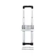 Adam Hall Hardware 3476033 - Versenkter Ausziehgriff 2 Auszüge, verzinkte Schale gekröpft Länge 336 - 661 mm