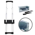 Adam Hall Hardware 3476043 - Versenkter Ausziehgriff 3 Auszüge, verzinkte Schale gekröpft Länge 336 - 856 mm