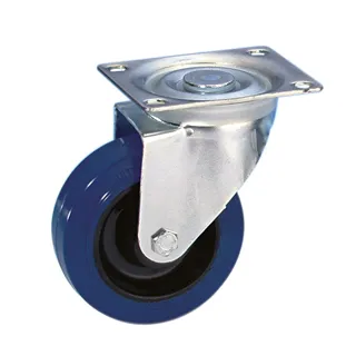 Guitel 37023 - Lenkrolle 100 mm mit Blauem Rad
