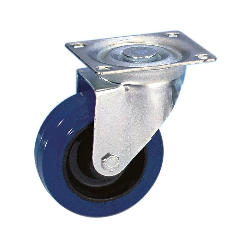 Guitel 37023 - Lenkrolle 100 mm mit Blauem Rad