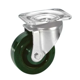 Guitel 37025 - HD Lenkrolle 100 mm mit Grünem Rad