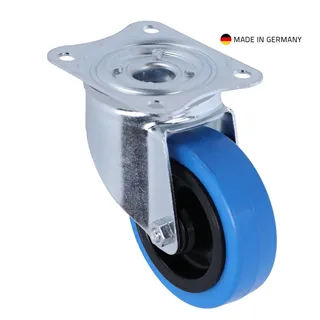 Tente 37033 - Lenkrolle 100 mm mit Blauem Rad
