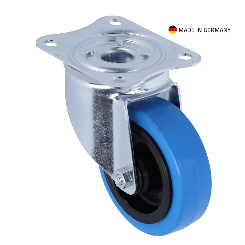 Tente 37033 - Lenkrolle 100 mm mit Blauem Rad