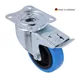 Tente 37034 - Lenkrolle 100 mm mit Blauem Rad und Feststeller