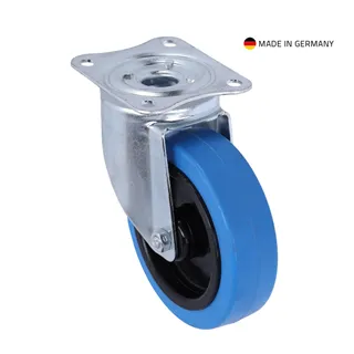 Tente 37035 - Lenkrolle 125 mm mit Blauem Rad