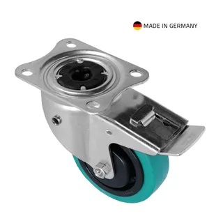 Tente 37038 - Lenkrolle 100 mm mit Richtungsselbststeller, gebremst