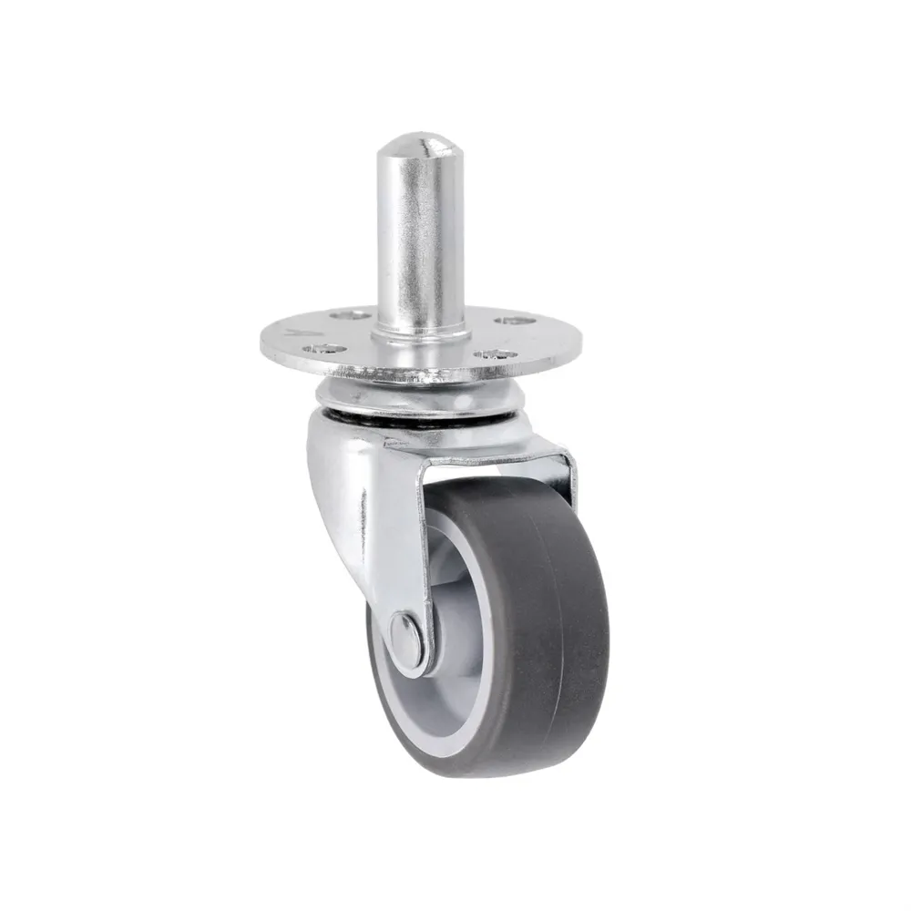 Adam Hall Hardware 37050 - 4er-Set 50mm Steckrolle mit Einbauhülse