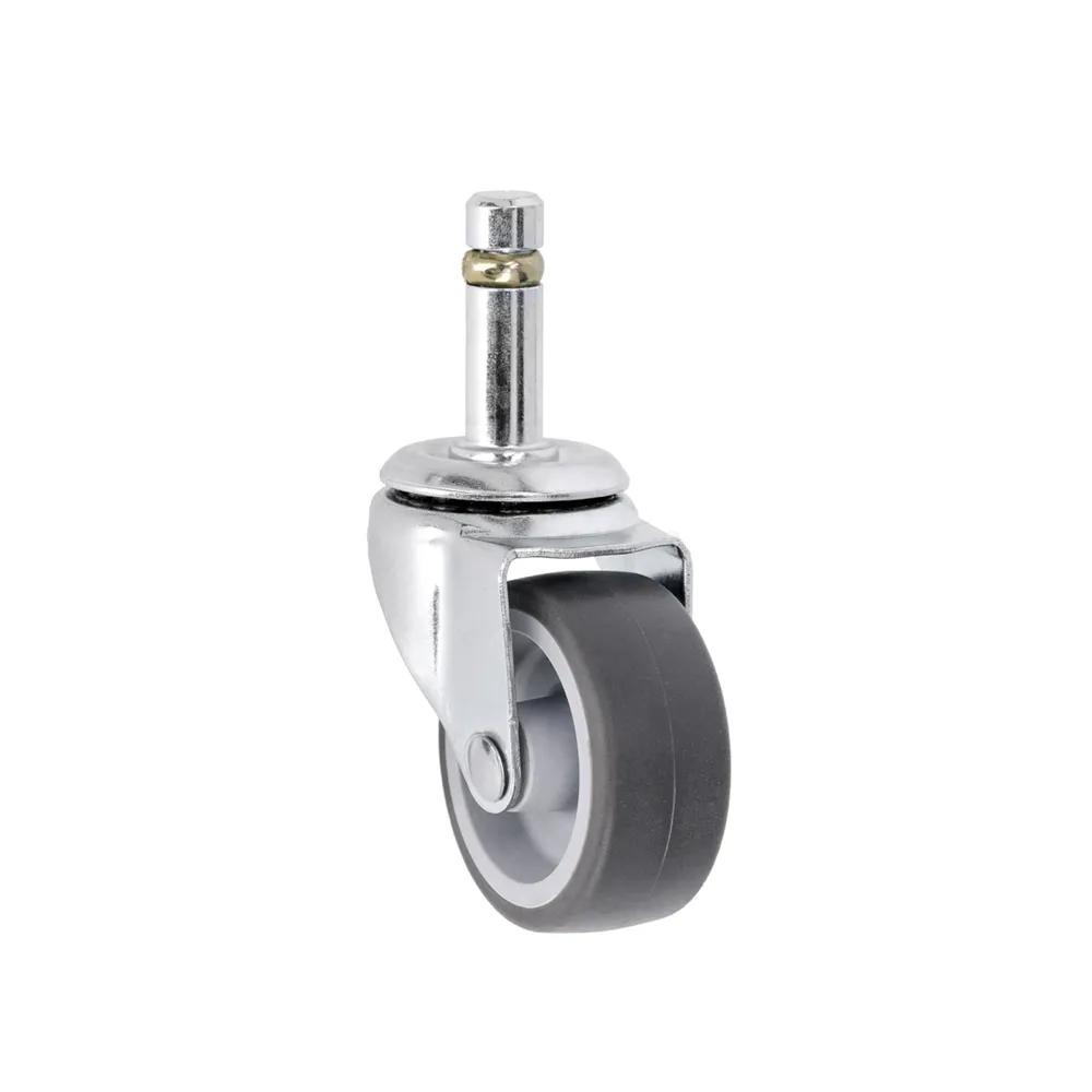 Adam Hall Hardware 37050 - 4er-Set 50mm Steckrolle mit Einbauhülse