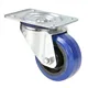 Adam Hall Hardware 372081 - Lenkrolle 80 mm mit blauem Rad