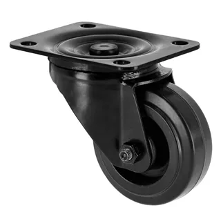 Adam Hall Hardware 372081 BLK - Lenkrolle 80 mm, schwarz