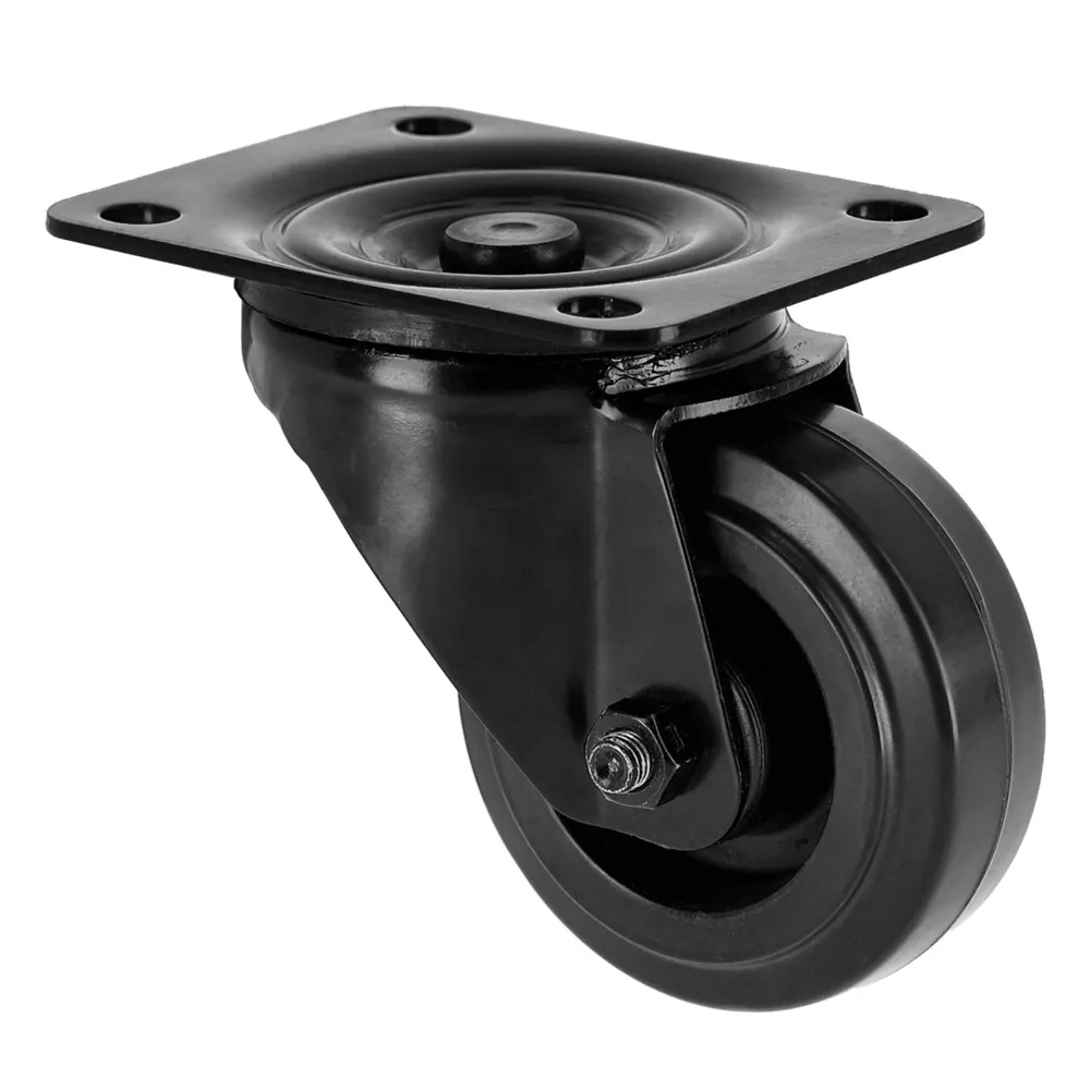 Adam Hall Hardware 372081 BLK - Lenkrolle 80 mm, schwarz