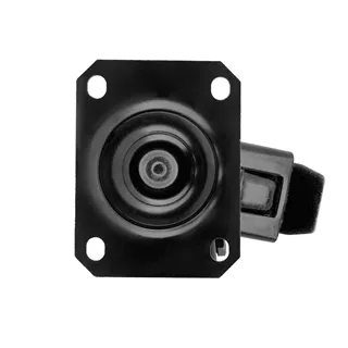 Adam Hall Hardware 372091 BLK - Lenkrolle 80 mm mit Feststeller, schwarz