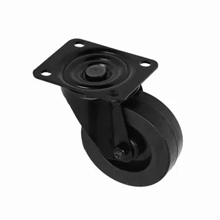 Adam Hall Hardware 372151 BLK - Lenkrolle 100 mm, schwarz