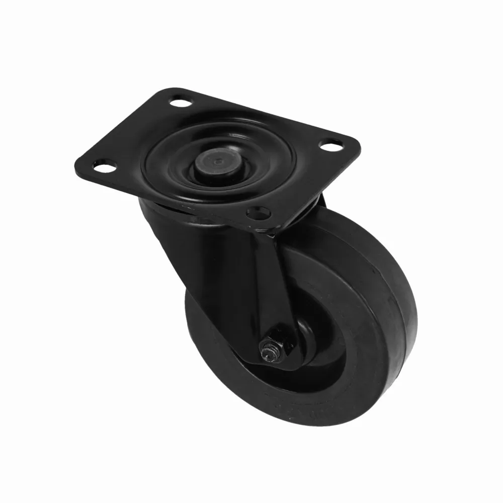 Adam Hall Hardware 372151 BLK - Lenkrolle 100 mm, schwarz
