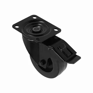 Adam Hall Hardware 372191 BLK - Lenkrolle 100 mm mit Feststeller, schwarz