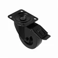 Adam Hall Hardware 372191 BLK - Lenkrolle 100 mm mit Feststeller, schwarz