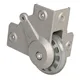 Adam Hall Hardware 37451 S - Einbau Eckrolle mit weichem Rad 75 mm