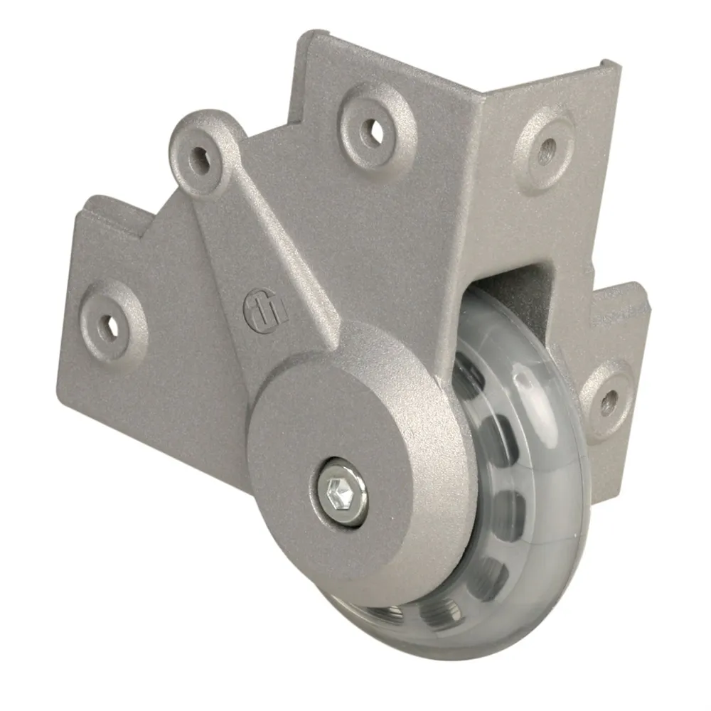 Adam Hall Hardware 37451 S - Einbau Eckrolle mit weichem Rad 75 mm