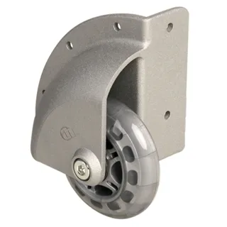 Adam Hall Hardware 37500 S - Eckaufbaurolle mit weichem Rad 75 mm