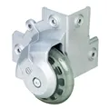 Adam Hall Hardware 37501 S - Eckaufbaurolle mit weichem Rad 75 mm