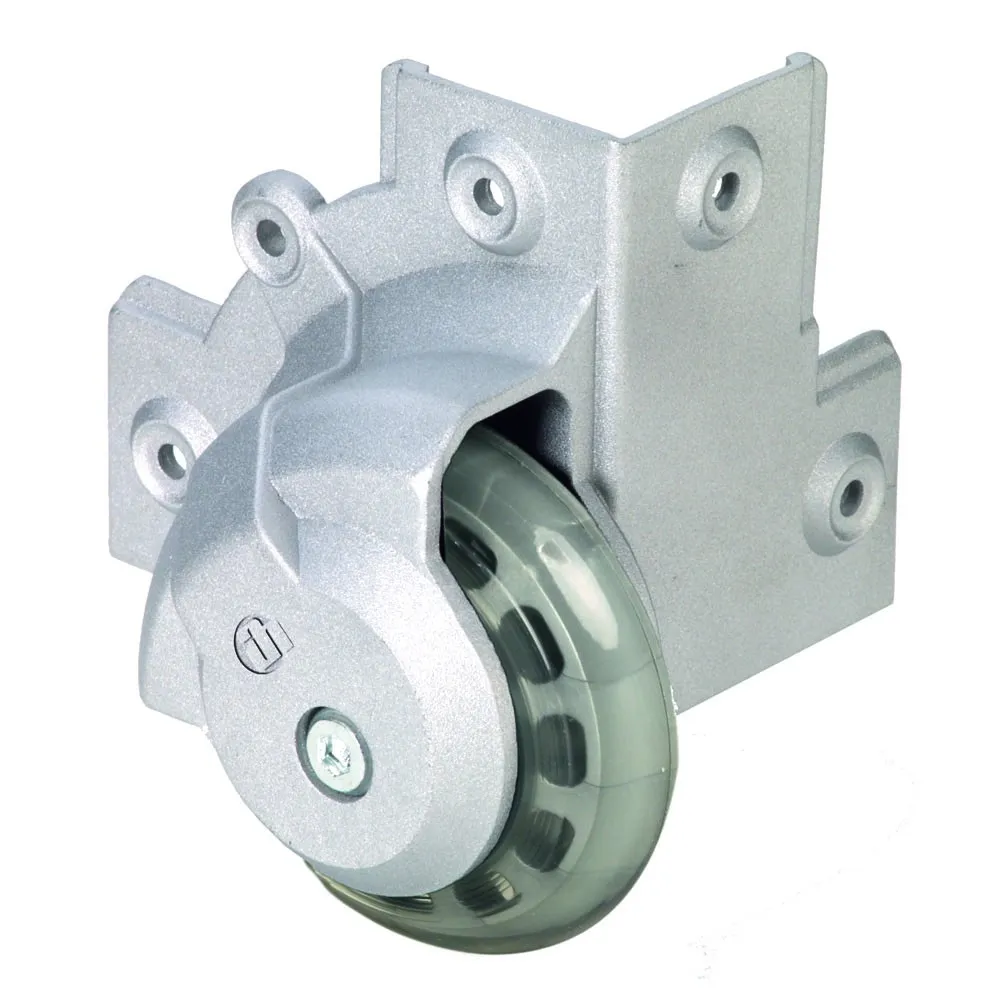 Adam Hall Hardware 37501 S - Eckaufbaurolle mit weichem Rad 75 mm