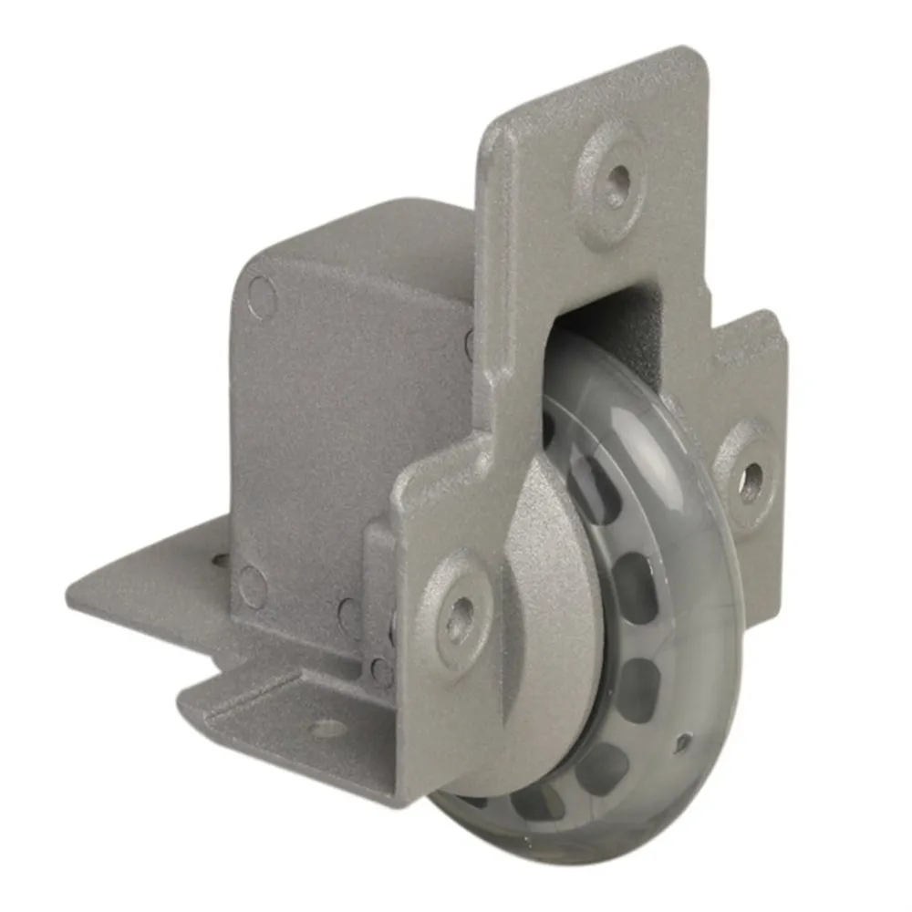 Adam Hall Hardware 37551 S - Kanteneinbaurolle mit weichem Rad 75 mm