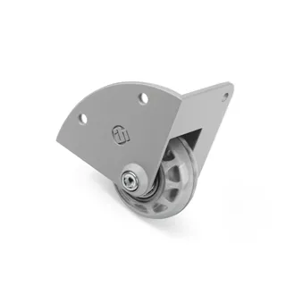 Adam Hall Hardware 37600 S - Eckeinbaurolle mit 48mm-Rad in Alu-Druckgussgehäuse