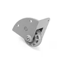 Adam Hall Hardware 37600 S - Eckeinbaurolle mit 48mm-Rad in Alu-Druckgussgehäuse