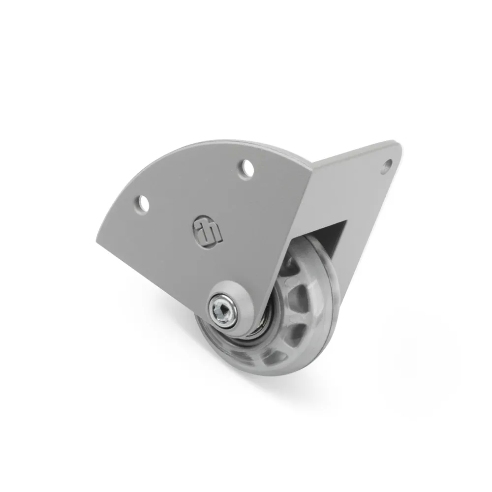 Adam Hall Hardware 37600 S - Eckeinbaurolle mit 48mm-Rad in Alu-Druckgussgehäuse