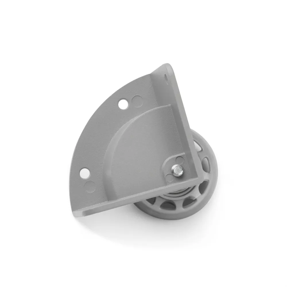 Adam Hall Hardware 37600 S - Eckeinbaurolle mit 48mm-Rad in Alu-Druckgussgehäuse